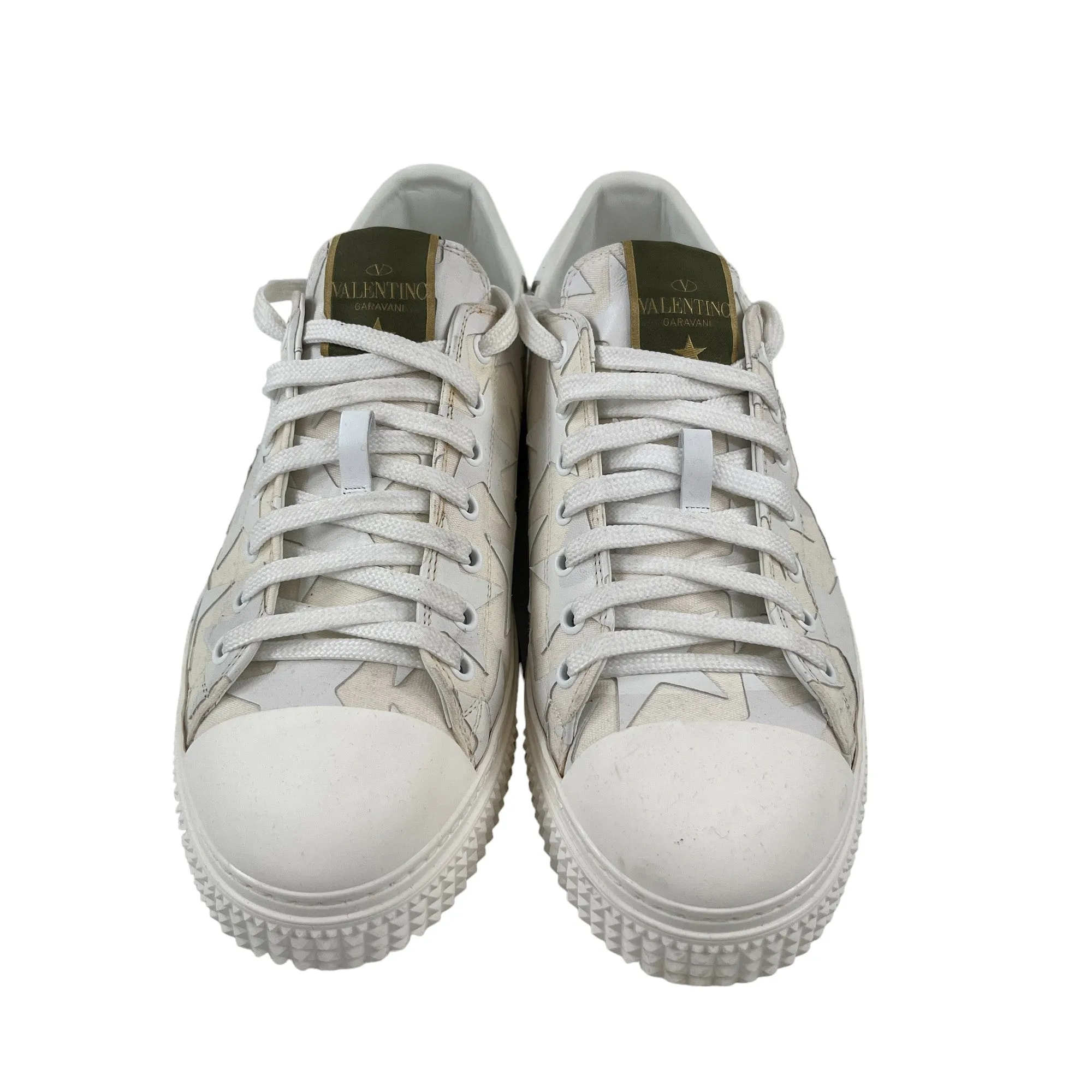 Men's Star Stud Low Trainers White Size EU 42 / UK 8