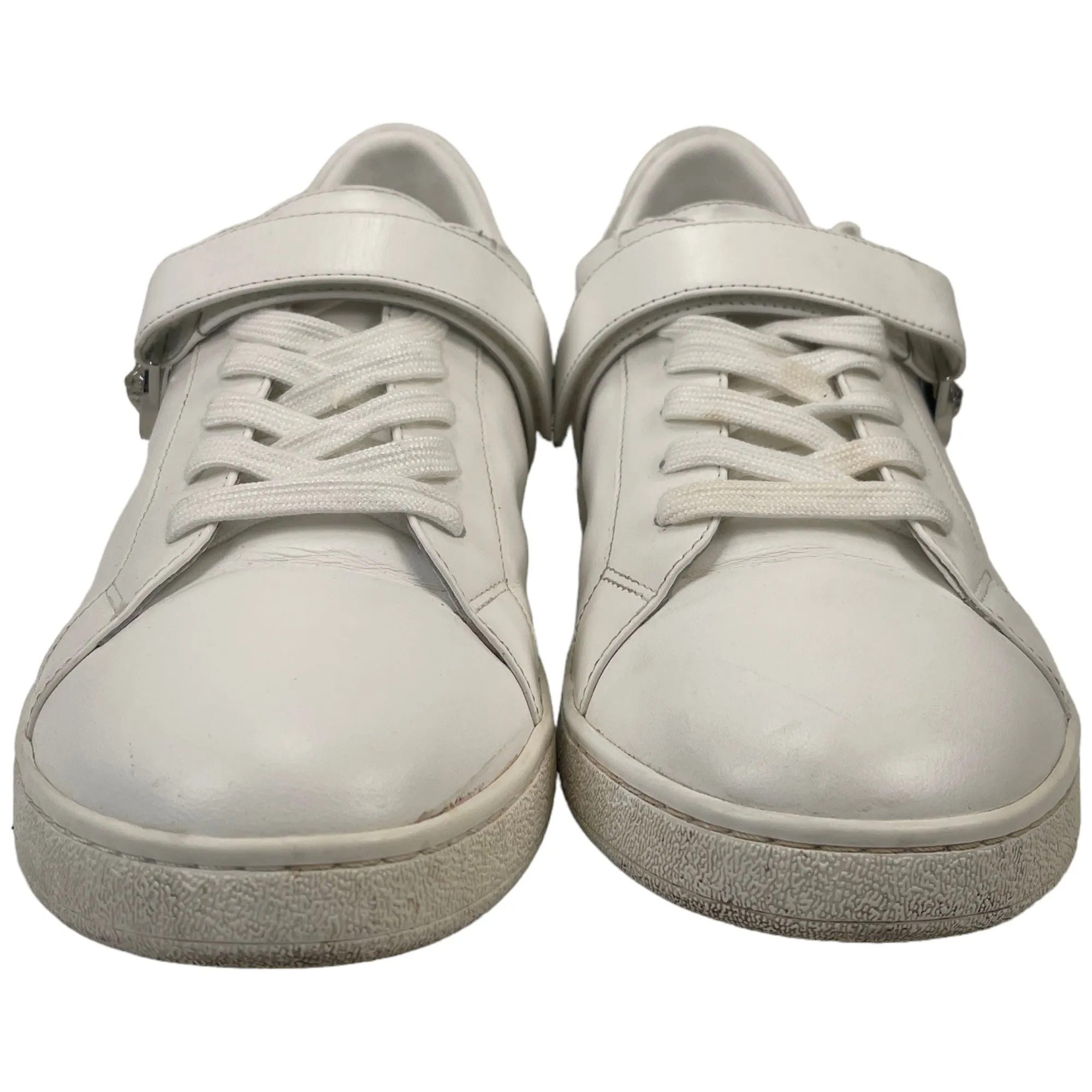 Men's Velcro Strap Lion Low Trainers White Size EU 43 / UK 9