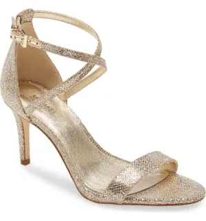 MICHAEL KORS - AVA GLITTER FABRIC SANDALS **FREE SHIPPING**