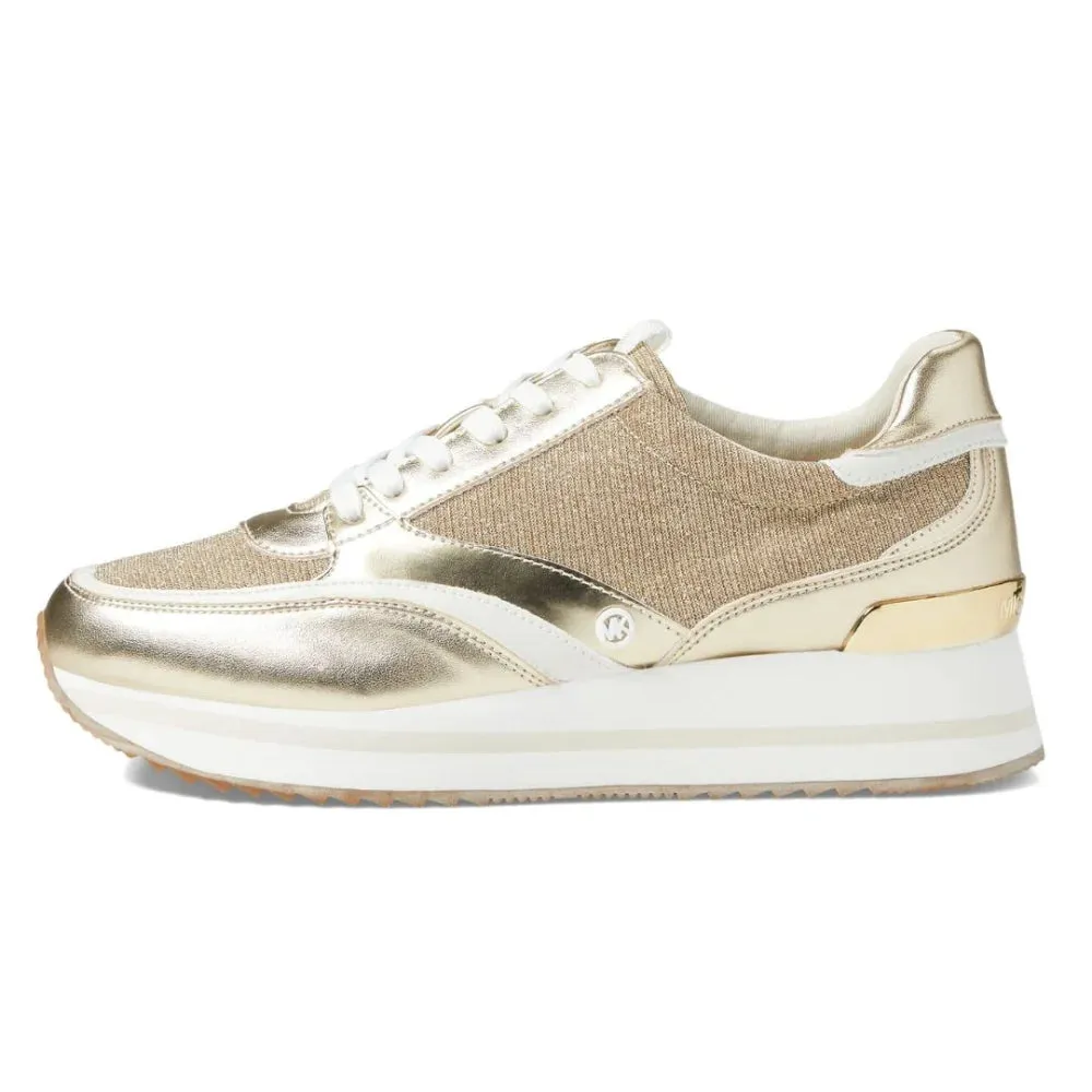 Michael Kors Mariah Mixed-Media Trainer Women - GLD