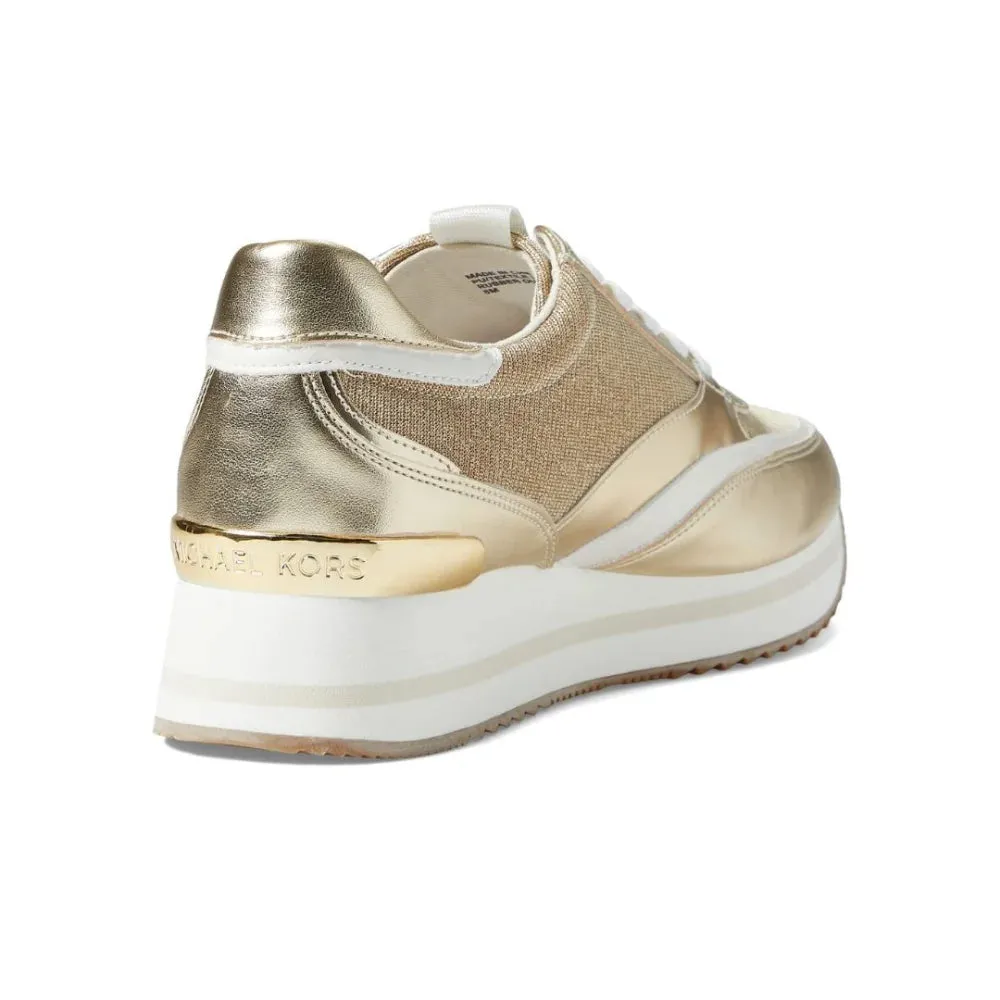 Michael Kors Mariah Mixed-Media Trainer Women - GLD