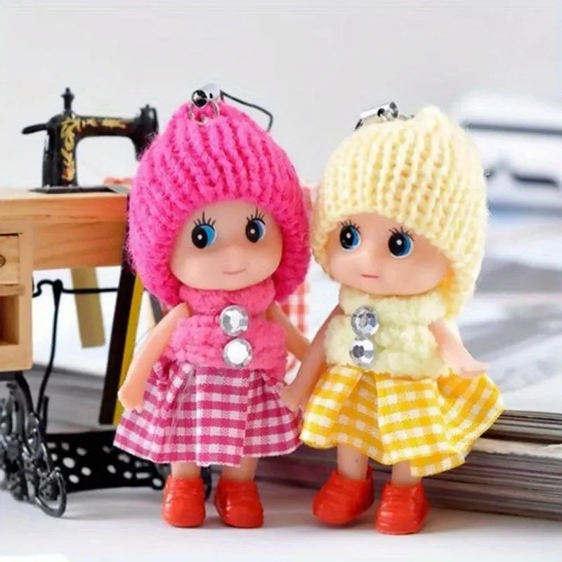 Mini Princess Dollhouse Dolls Set Tiny Doll Gift with Accessories