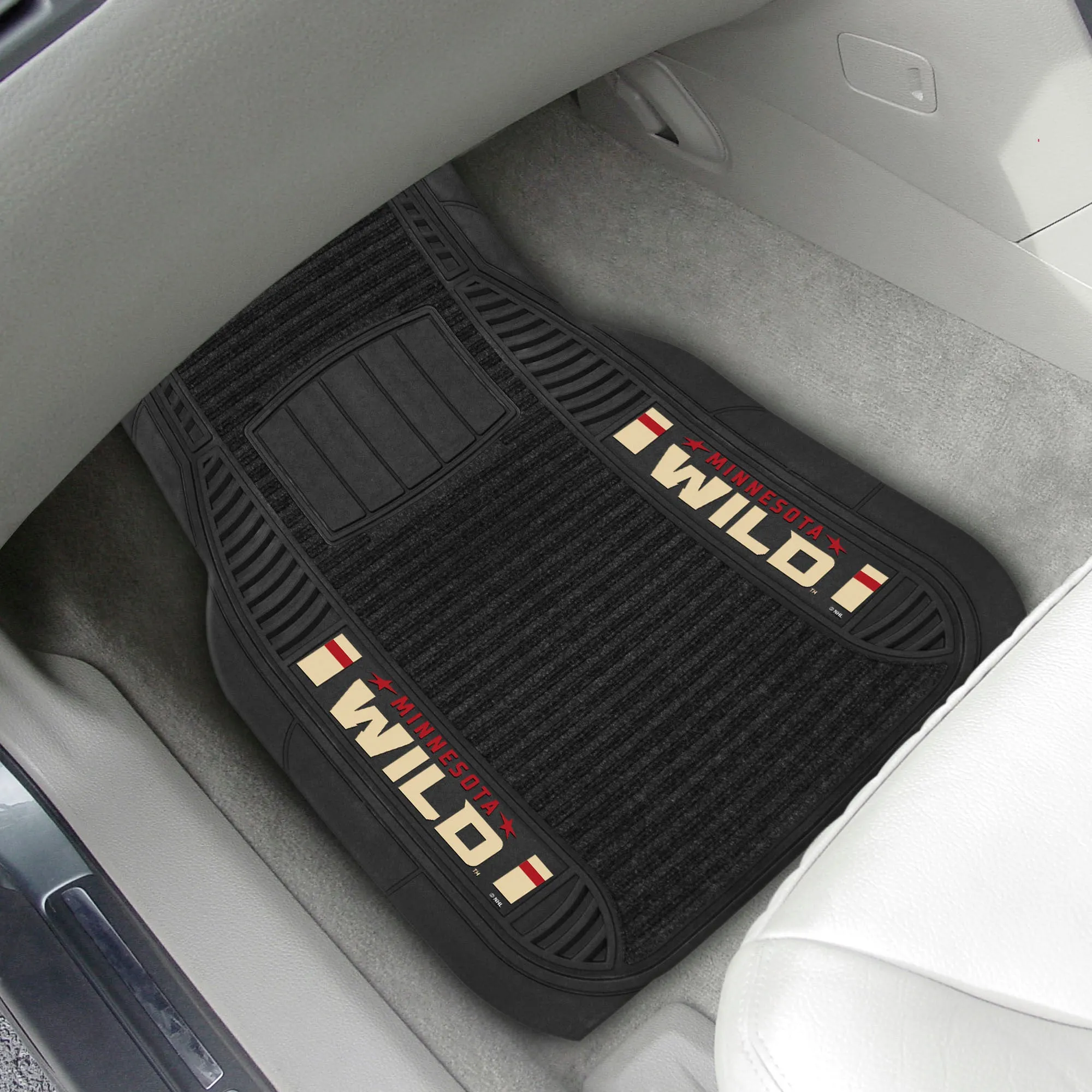 Minnesota Wild 2 Piece Deluxe Car Mat Set