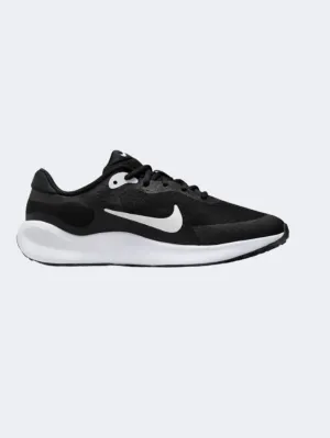 Nike Revolution 7 Gs Boys Running Shoes Black/White