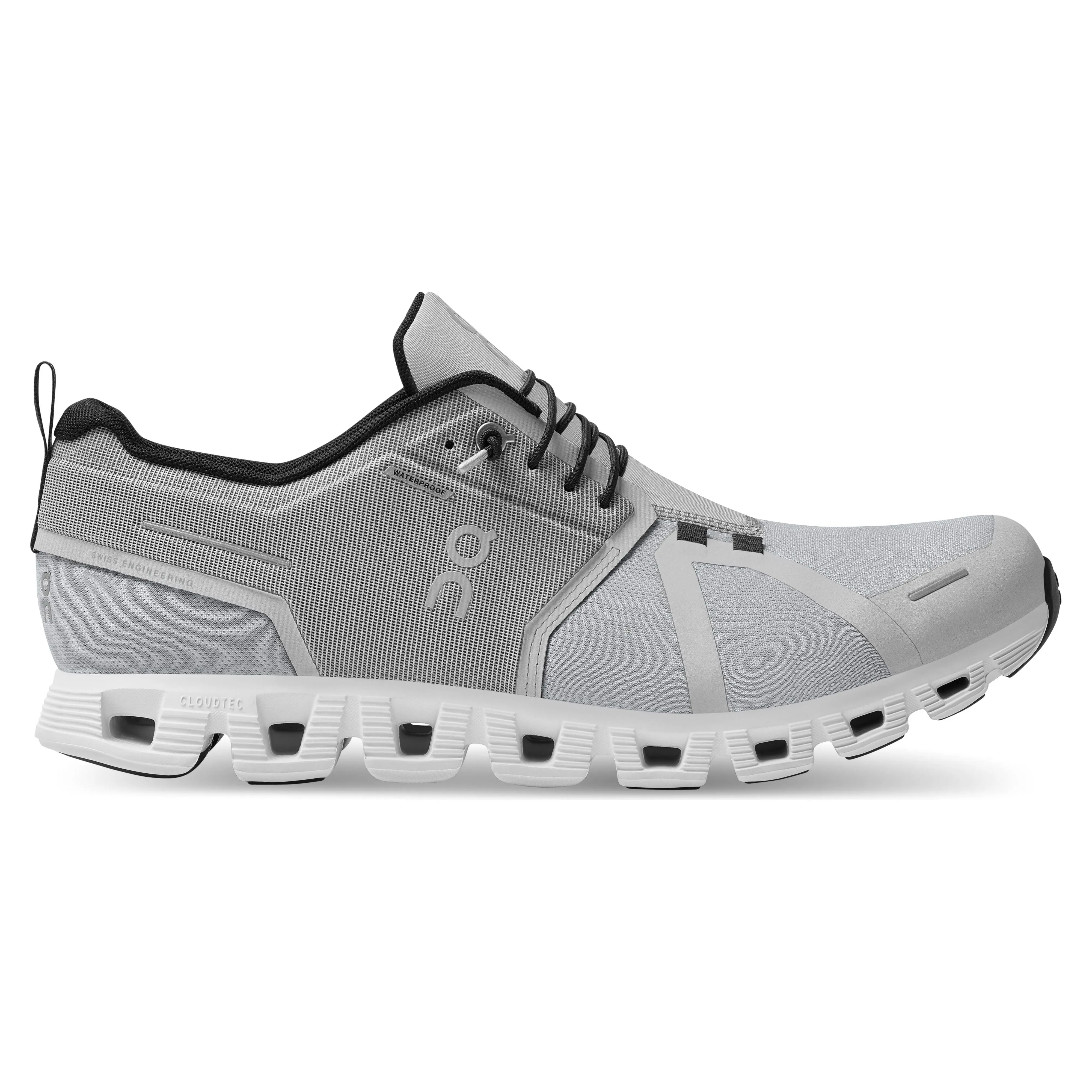 On Running Men's Cloud 5 Waterproof Shoe in Glacier White