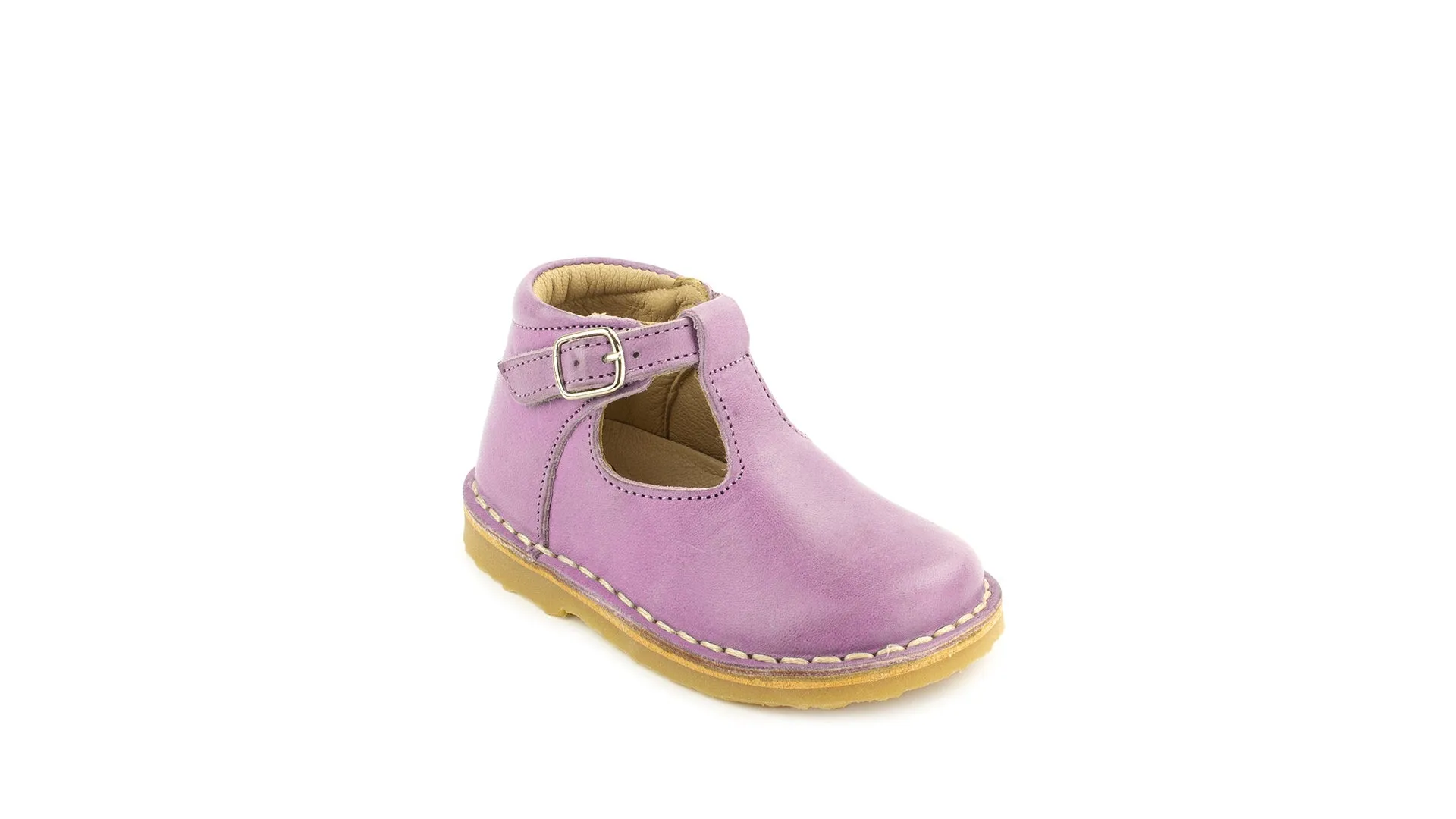 Petasil: Cooper Buckled Boots - Lavender Leather