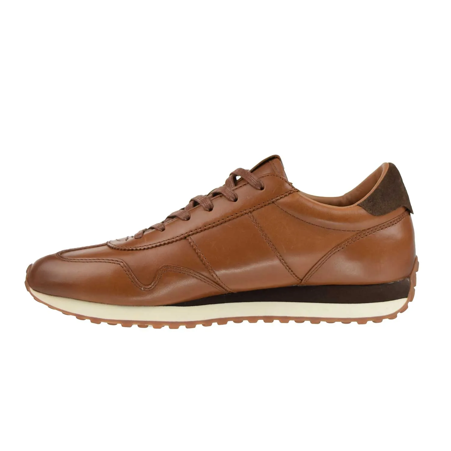 Polo Ralph Lauren Train 85 Leather Men's Shoes Brown