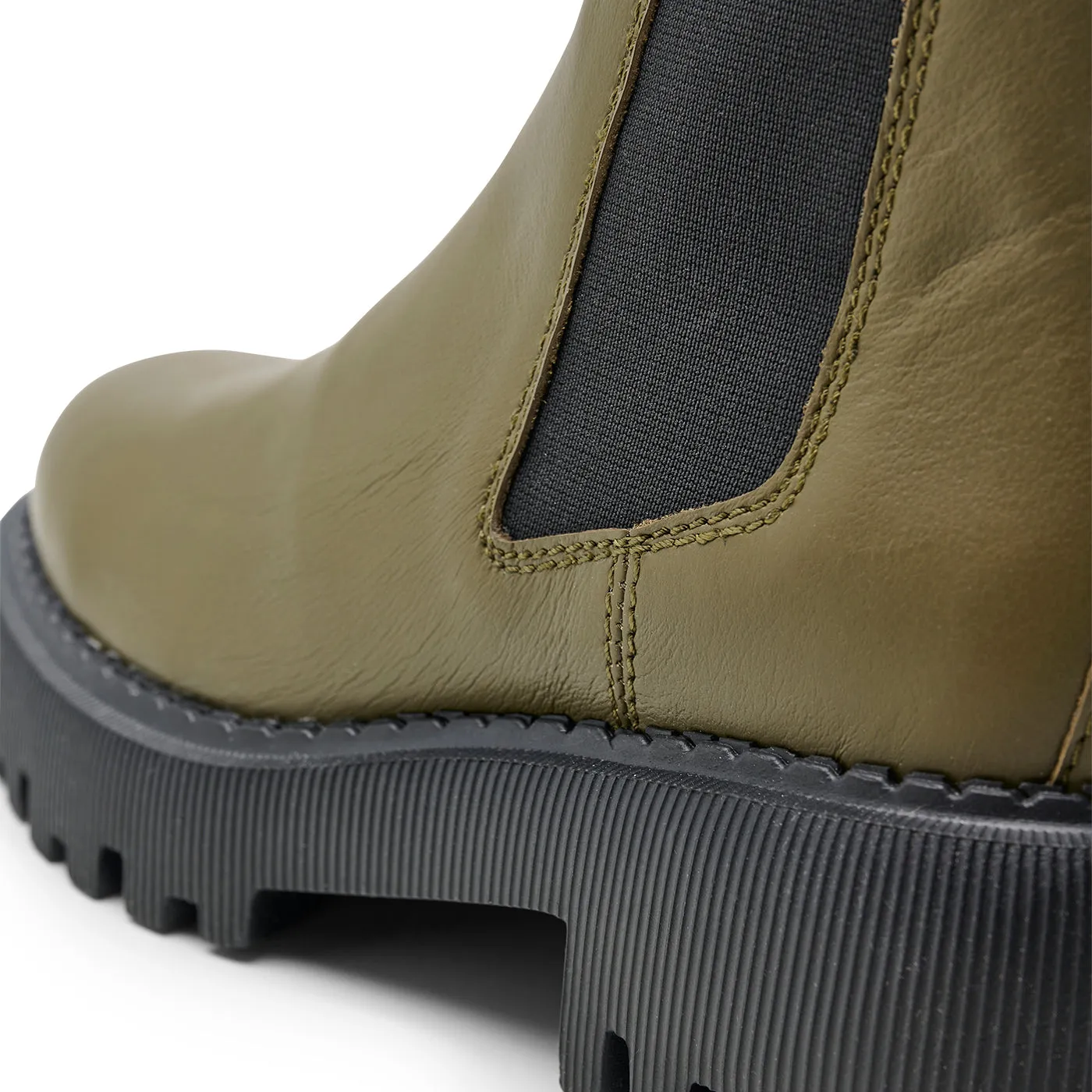 Posey chelsea boot leather - ALGAE