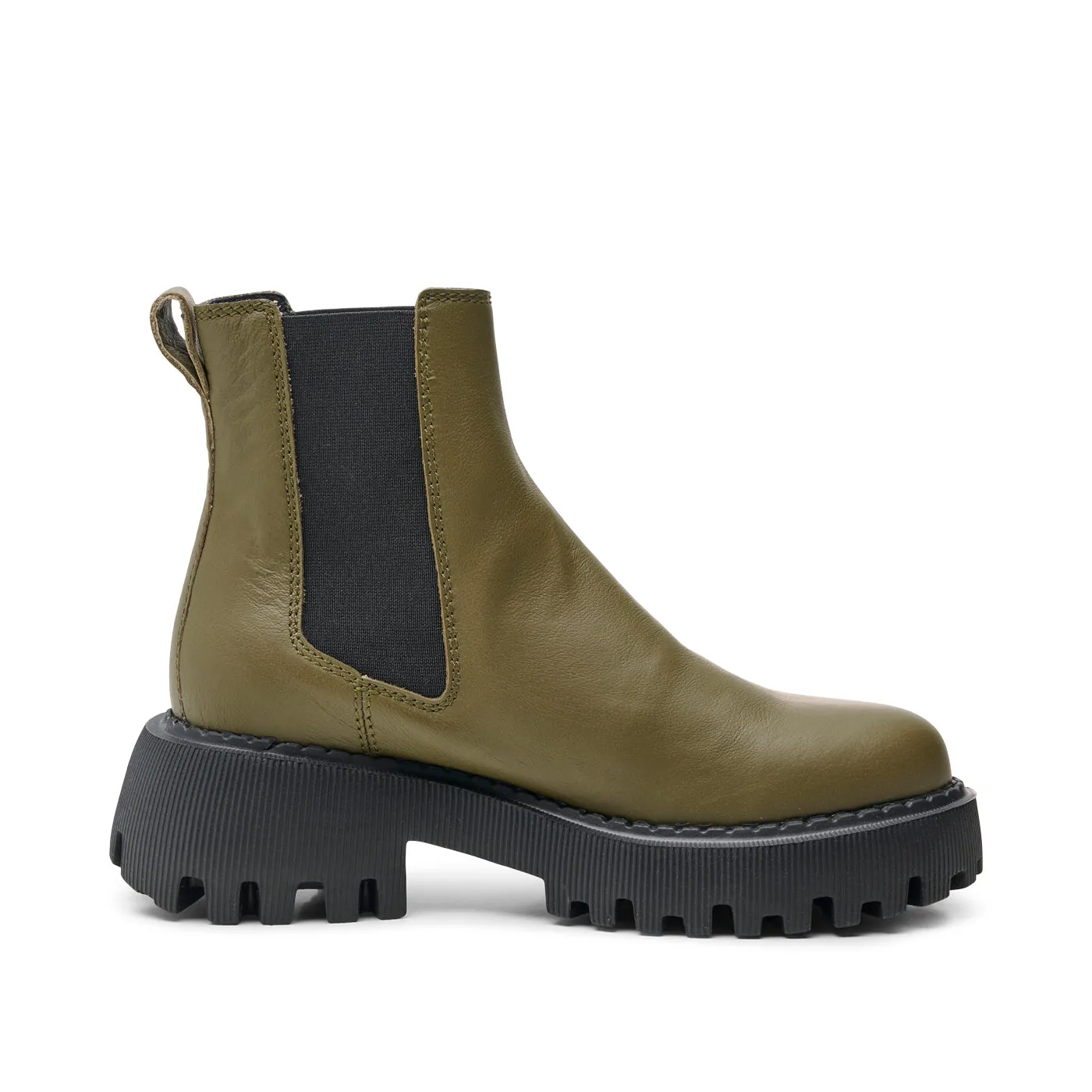 Posey chelsea boot leather - ALGAE