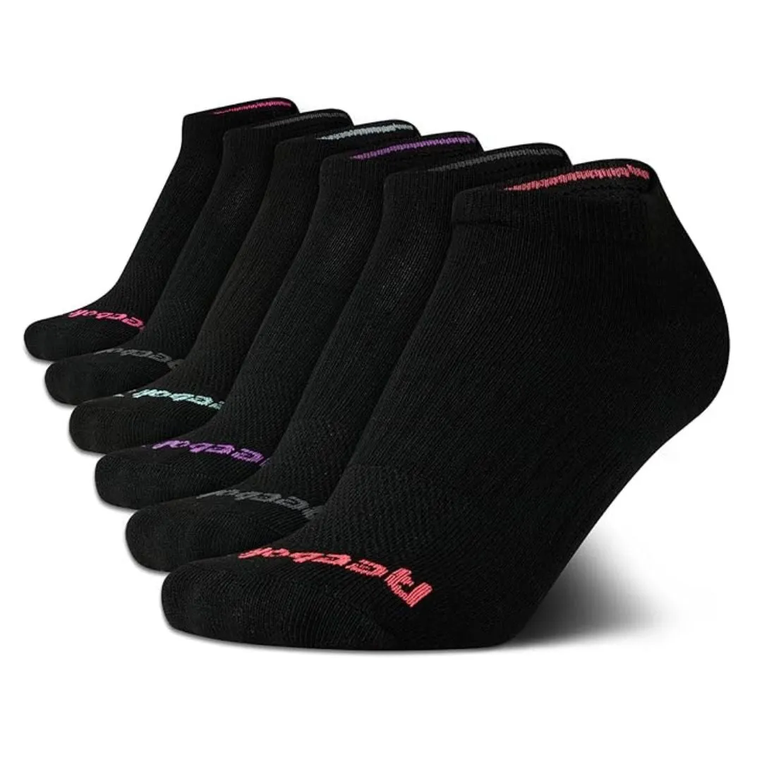 Reebok Athletic Performance Low Cut Socks Womens 10 Pack - BLKPNK