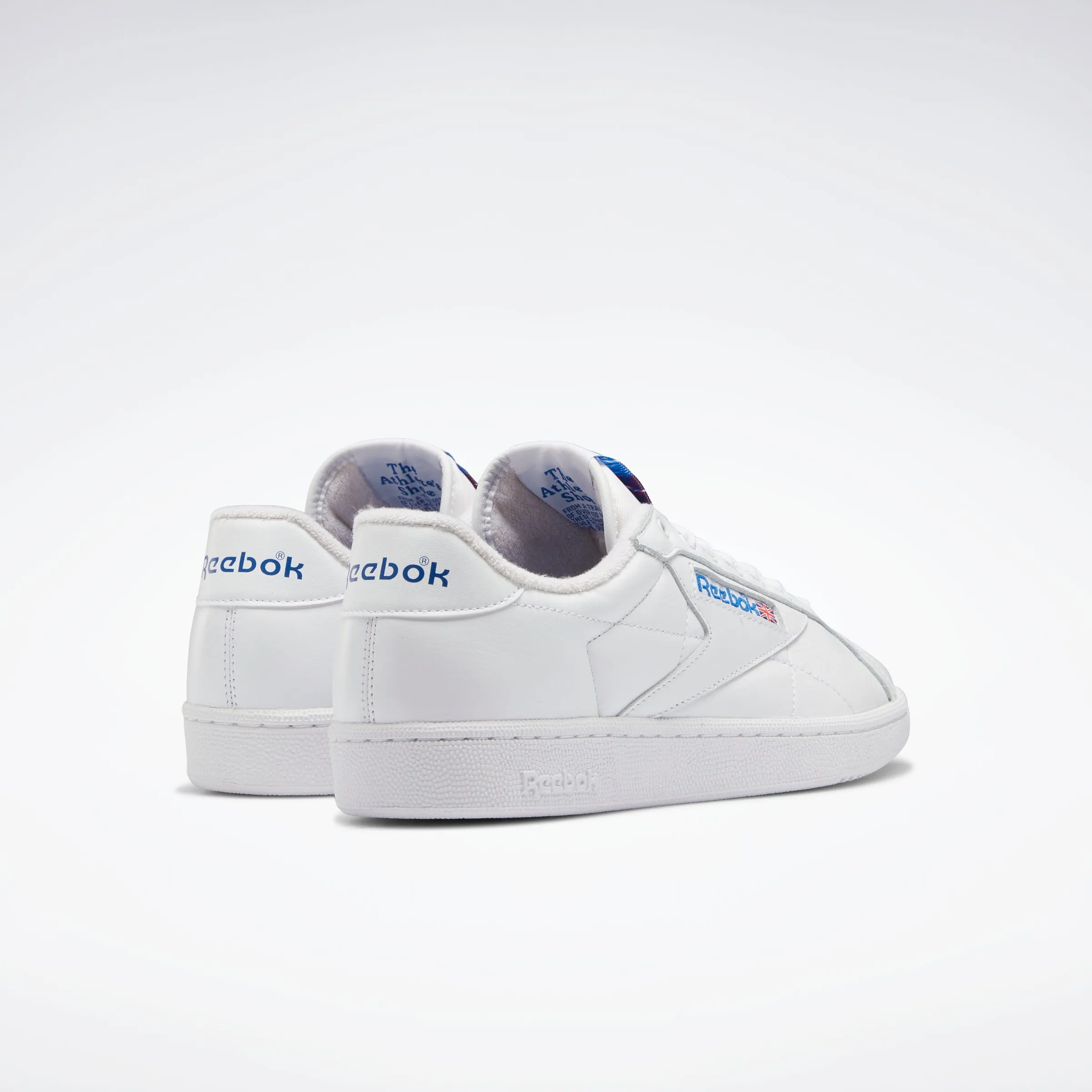 Reebok Footwear Men Club C Grounds Shoes Ftwwht/Vecblu/Vecred