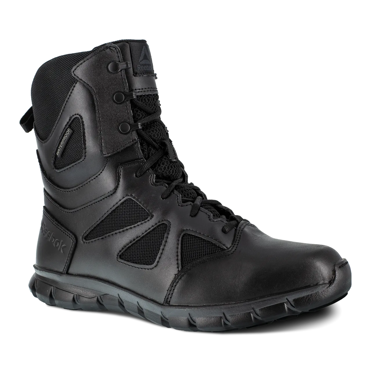 Reebok Sublite Cushion 8" Tactical Waterproof Boots with Side Zipper - RB806