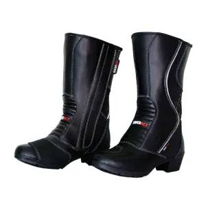 RIDERACT® Touring Women Motorcycle Boots Black Spot-1