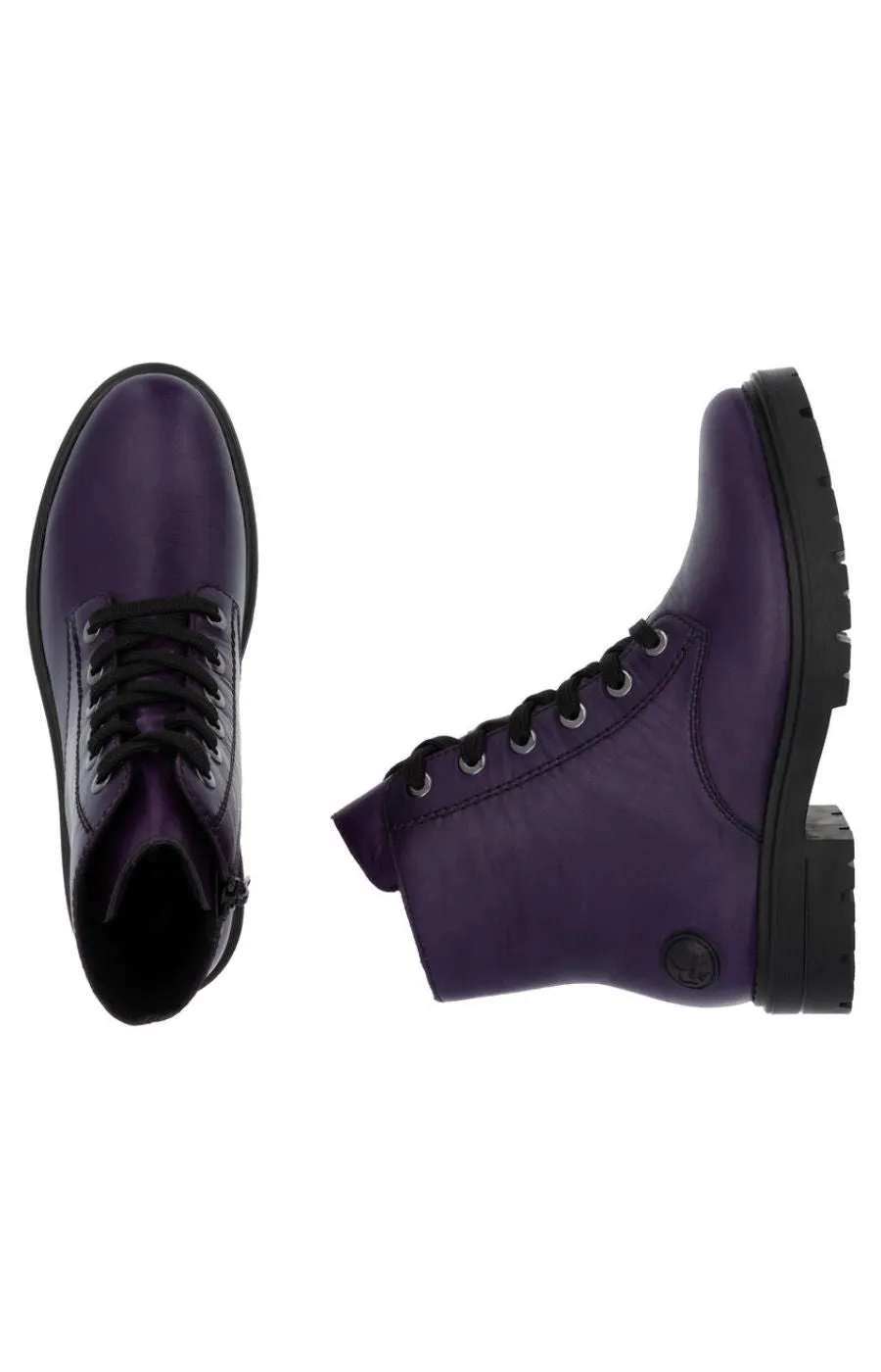 Rieker Purple Combat Boot