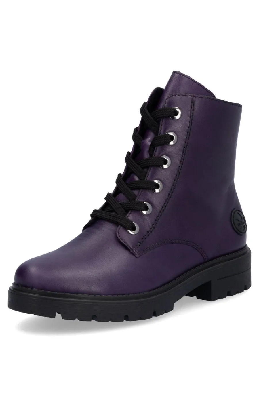 Rieker Purple Combat Boot