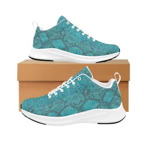 robins egg snakeskin print 2c Women's Alpha Running Shoes (Model 10093)