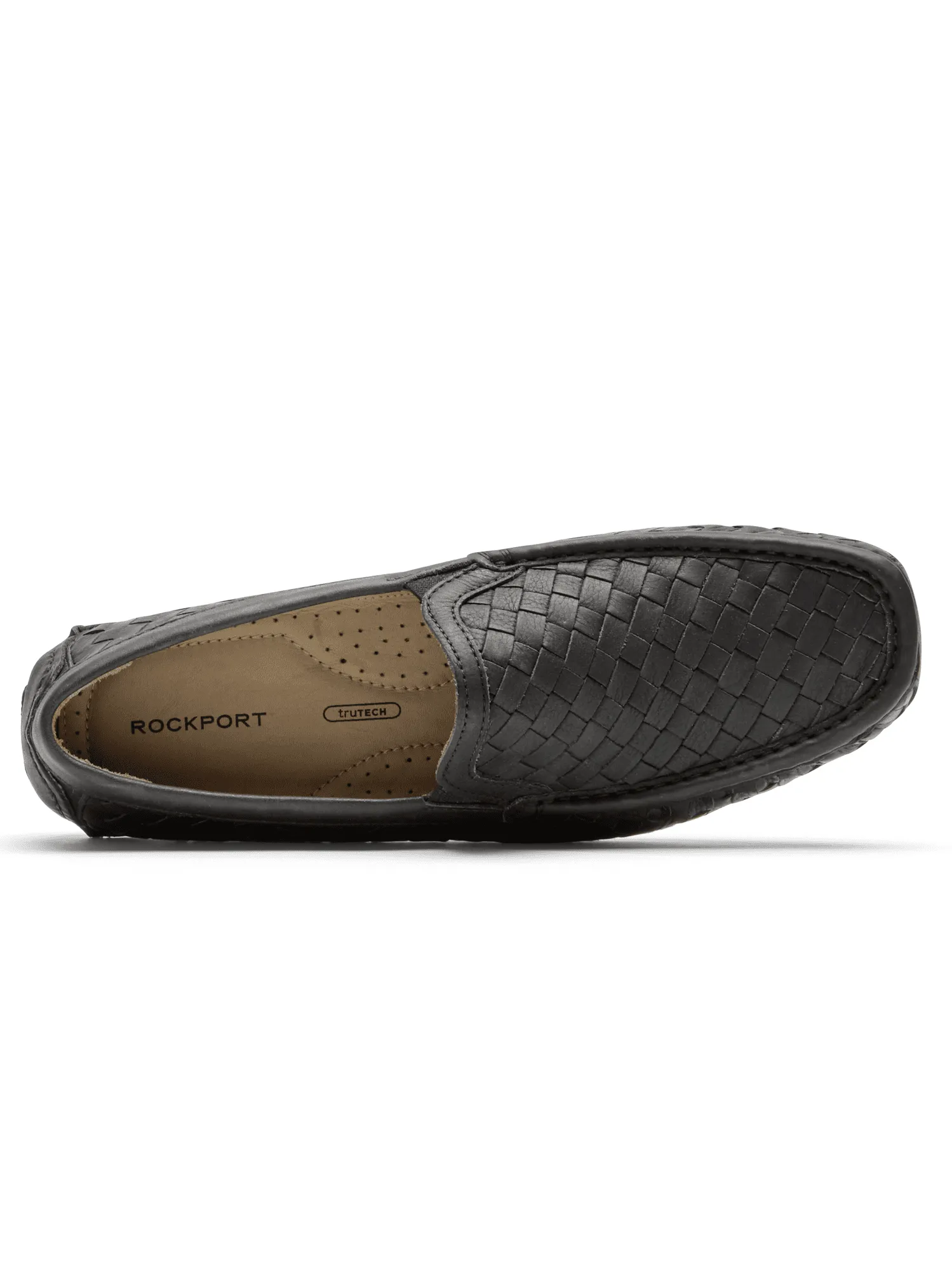 Rockport Men's Rhyder Venetian Loafer Black Woven CI8368