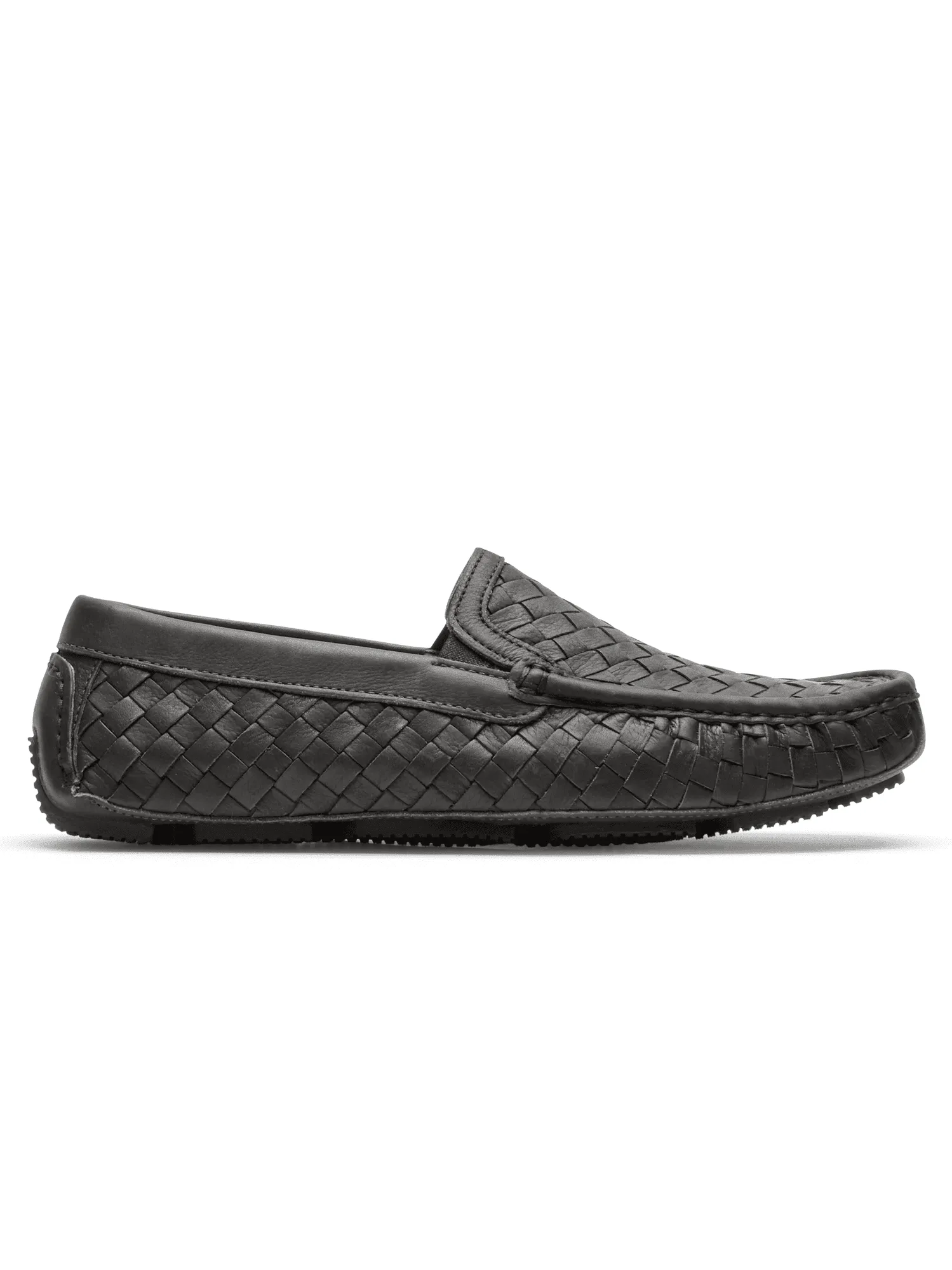 Rockport Men's Rhyder Venetian Loafer Black Woven CI8368