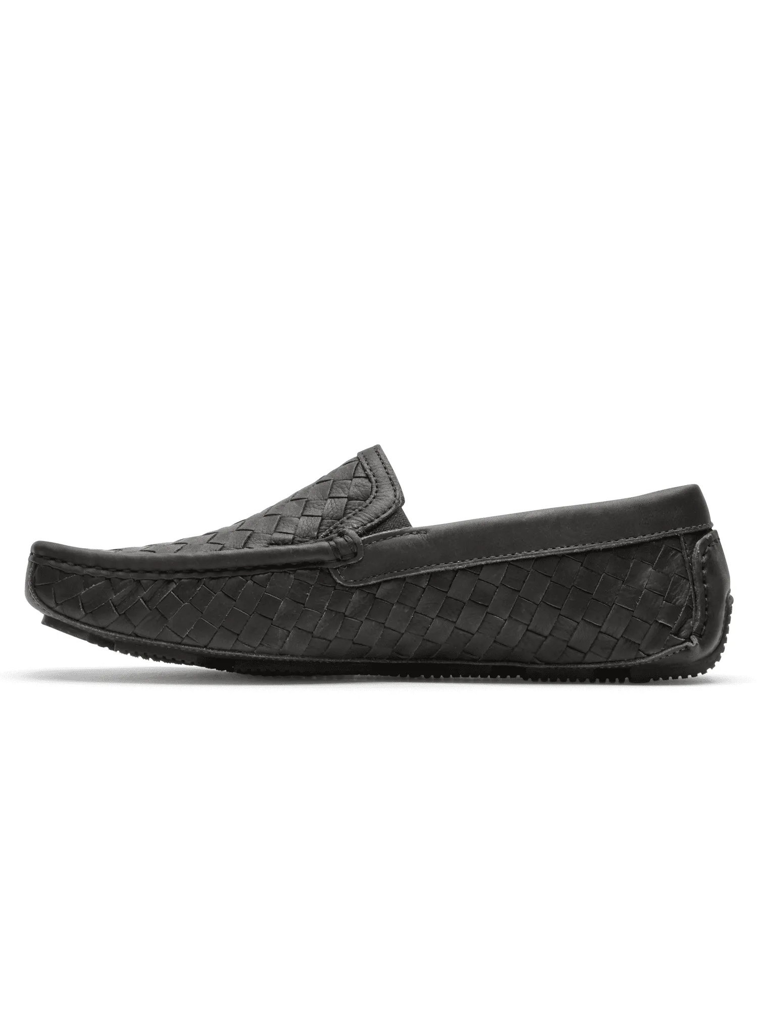 Rockport Men's Rhyder Venetian Loafer Black Woven CI8368