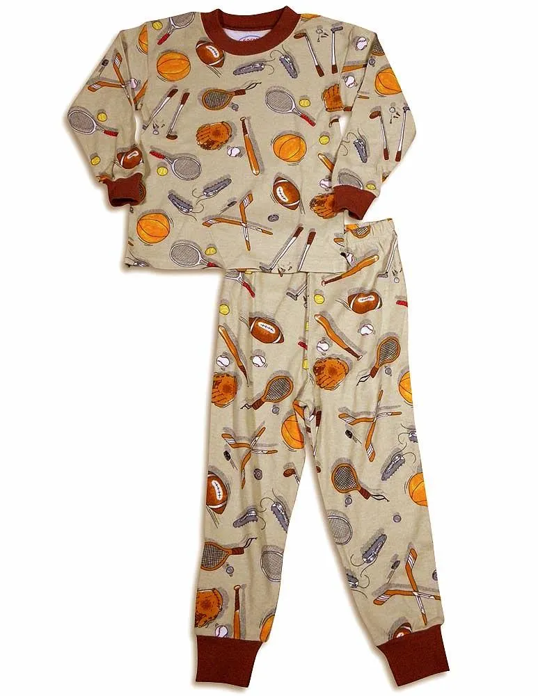 Sara's Prints - Baby Boys Long Sleeve Sports Pajamas