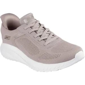 Skechers Bobs Squad Chaos Current Muse Womens Taupe Slip Ins Trainer