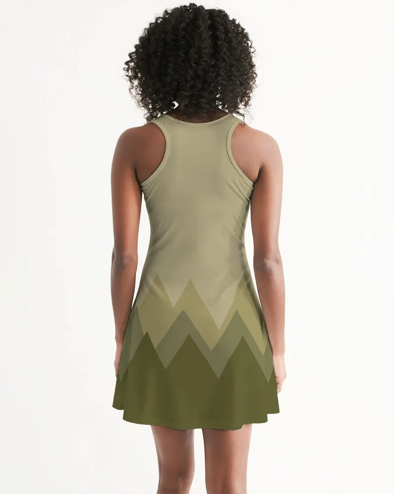 SMF Neutral Mountain Feminine Racerback Dress