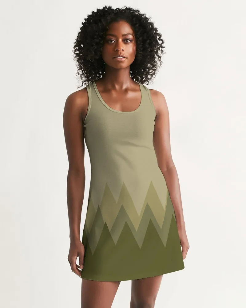 SMF Neutral Mountain Feminine Racerback Dress