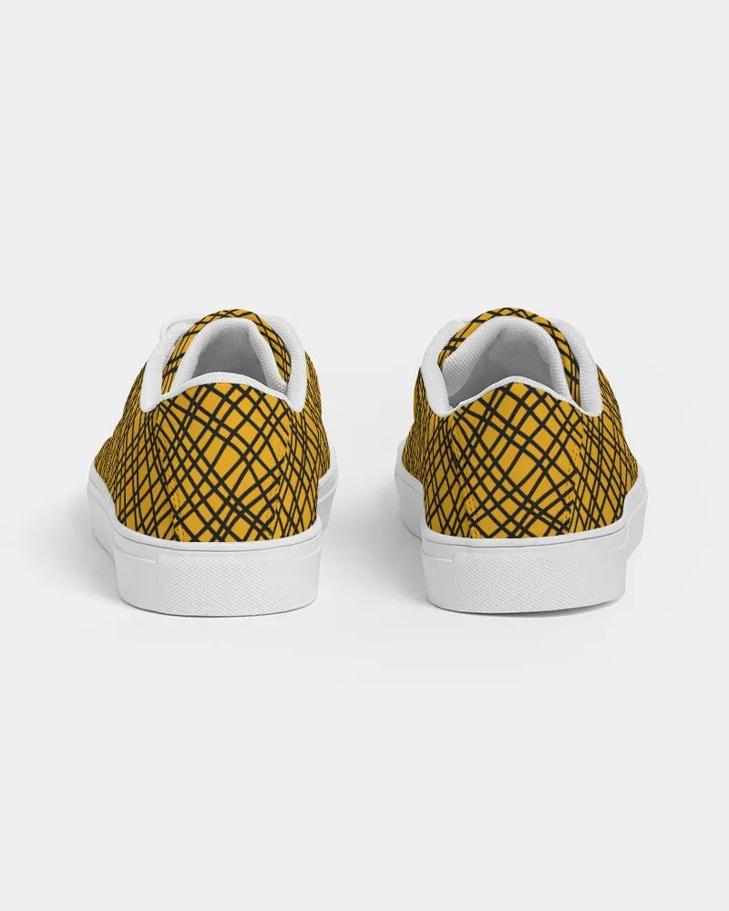 SMF Yellow Love Feminine Faux-Leather Sneaker