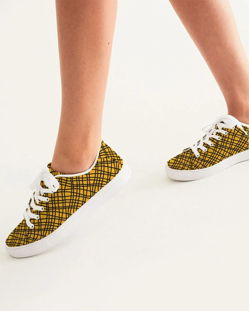 SMF Yellow Love Feminine Faux-Leather Sneaker