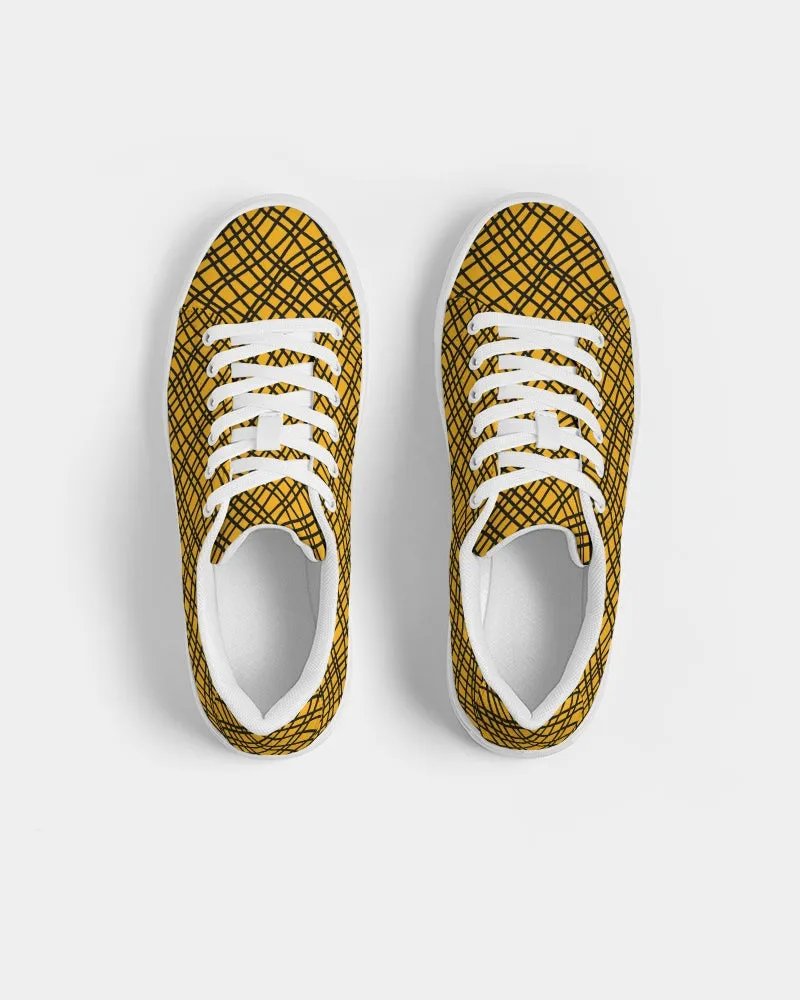 SMF Yellow Love Feminine Faux-Leather Sneaker