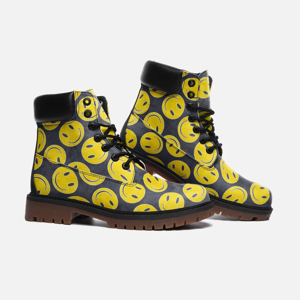 Smiley Faces Casual Leather Lightweight boots TB