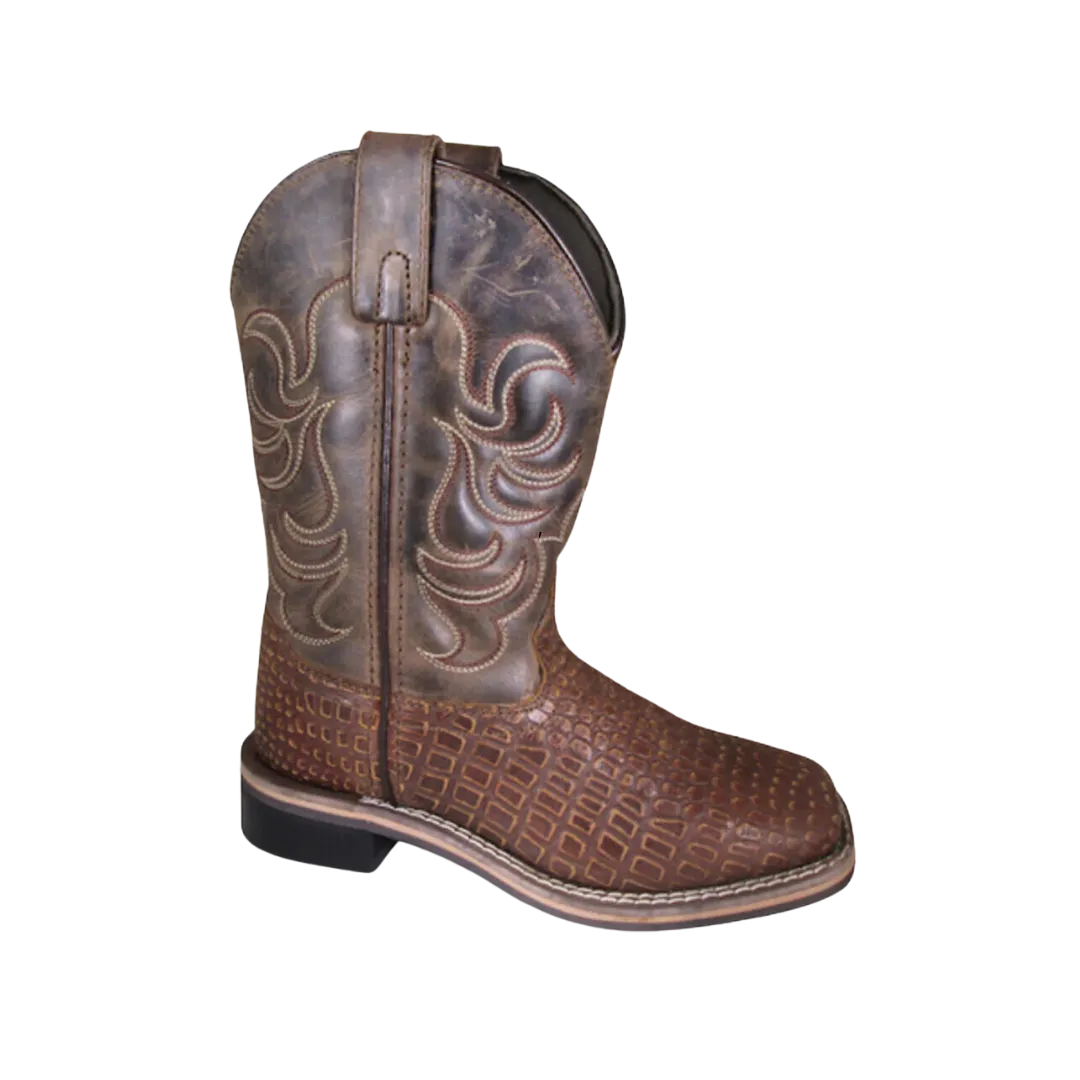 Smoky Mountain Kid's Western Square Toe Brown Boots