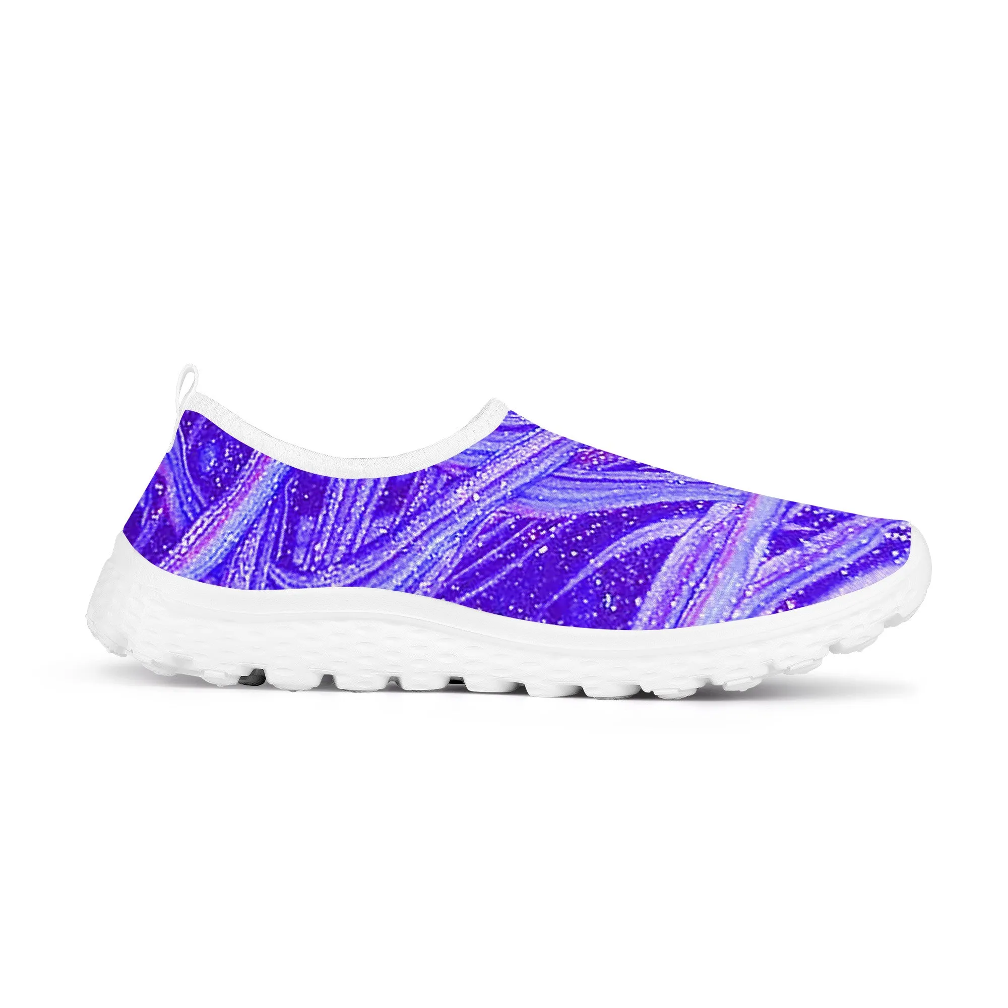 Snooty Fox Art Women's Mesh Running Shoes - Lavender Swirl