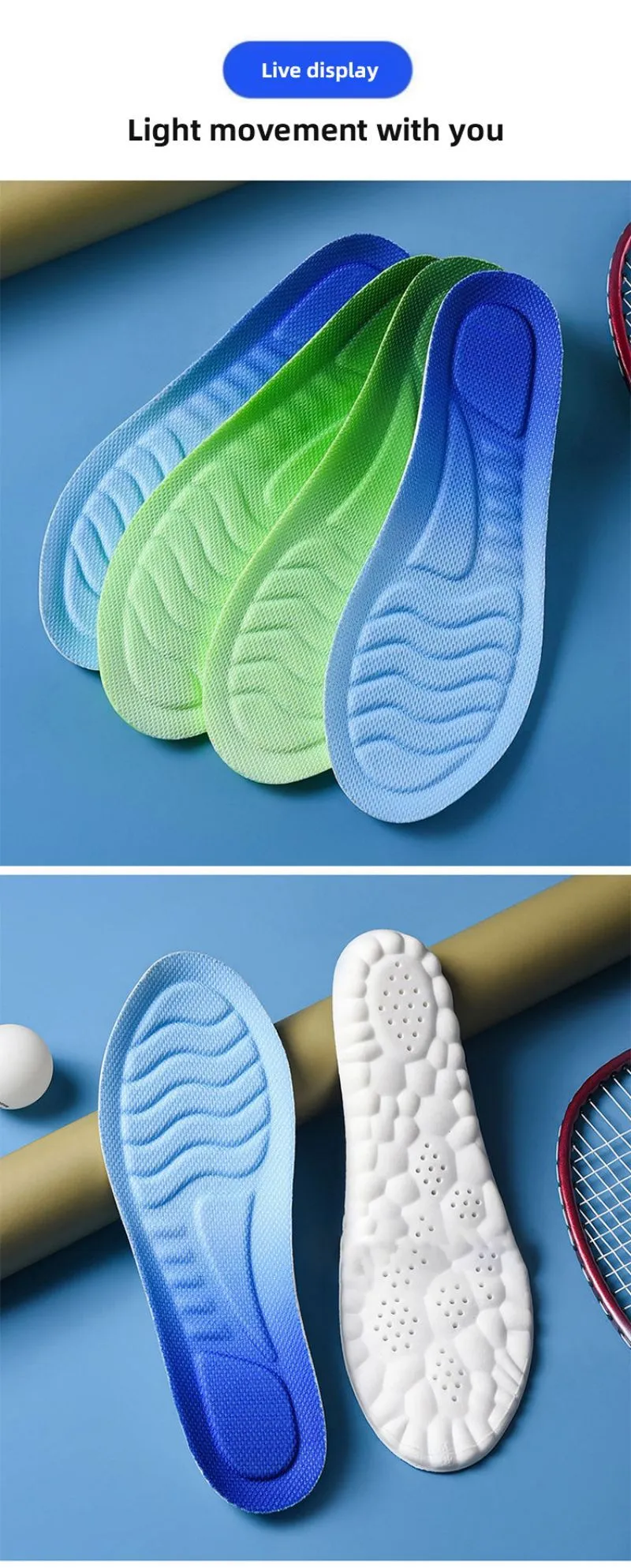 Soft Elastic Breathable Insoles - King Stone Brothers and Co™️