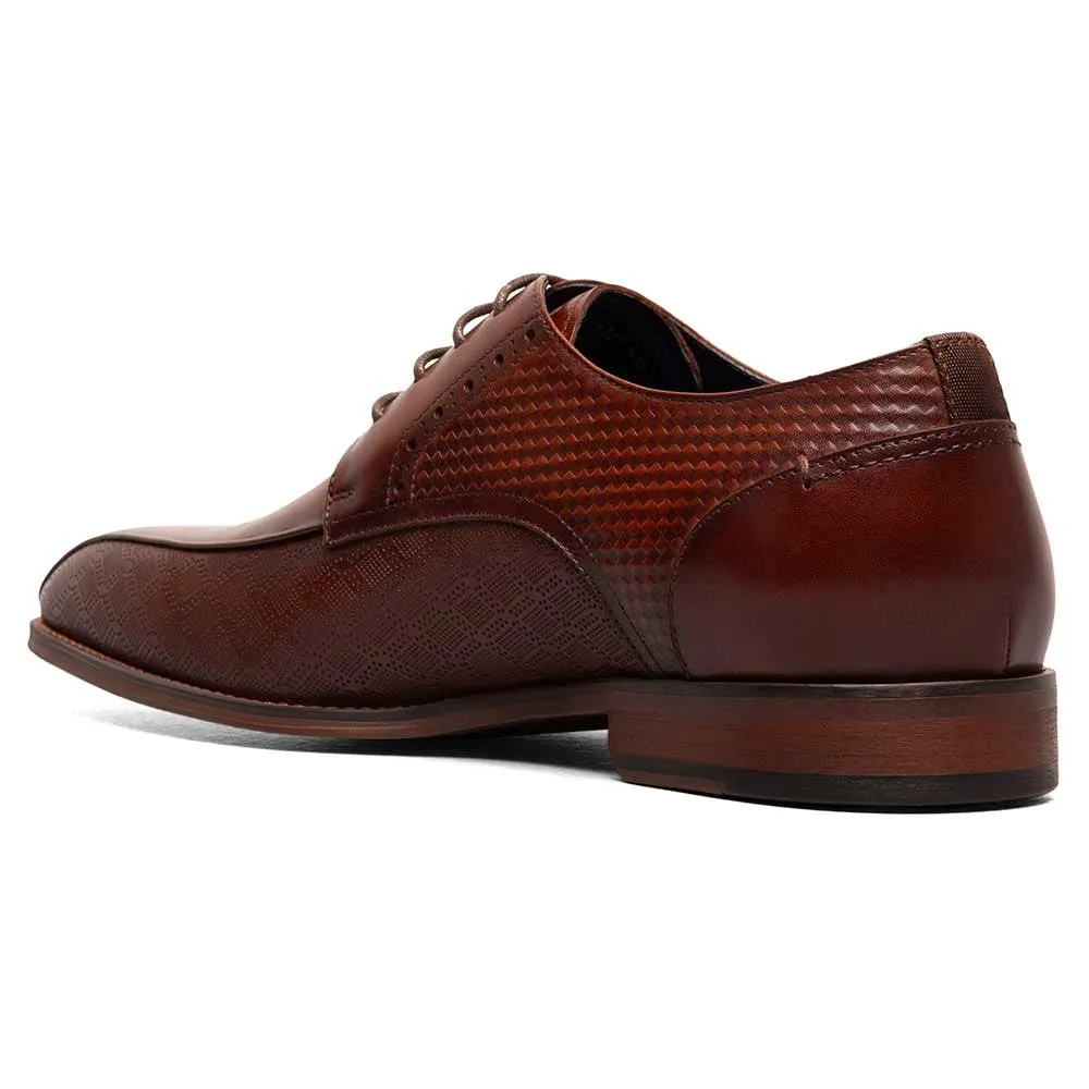 Stacy Adams Simmons Cognac Men’s Bike Toe Lace-Up Shoes