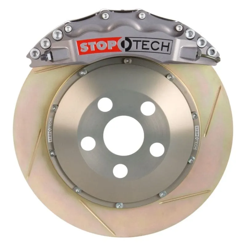 StopTech 08-11 BMW 335xi Series BBK Front Trophy ST-60 Calipers 355x32 Slot Rotors Pads & SS Lines