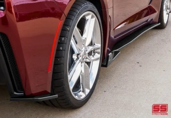 STREET SCENE 2014-2019 CORVETTE 4-PIECE SIDE SKIRT w/ REAR CORNERS SKU# 950-70623