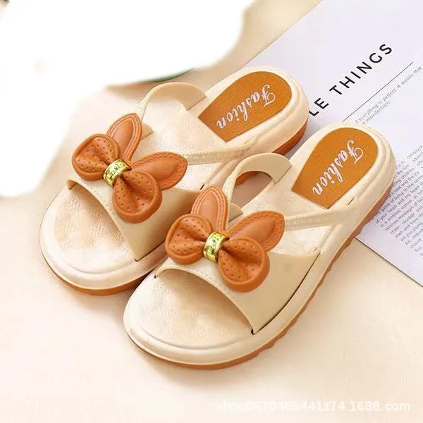 Summer Ins Fashion Women's Outdoor All-Matching Thick Bottom Non-Slip Cute Wild Slippers Cross-Border Foreign Trade Factory Wholesale