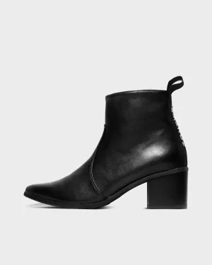 Swan No.1 Nopal Cactus Leather Boots Black