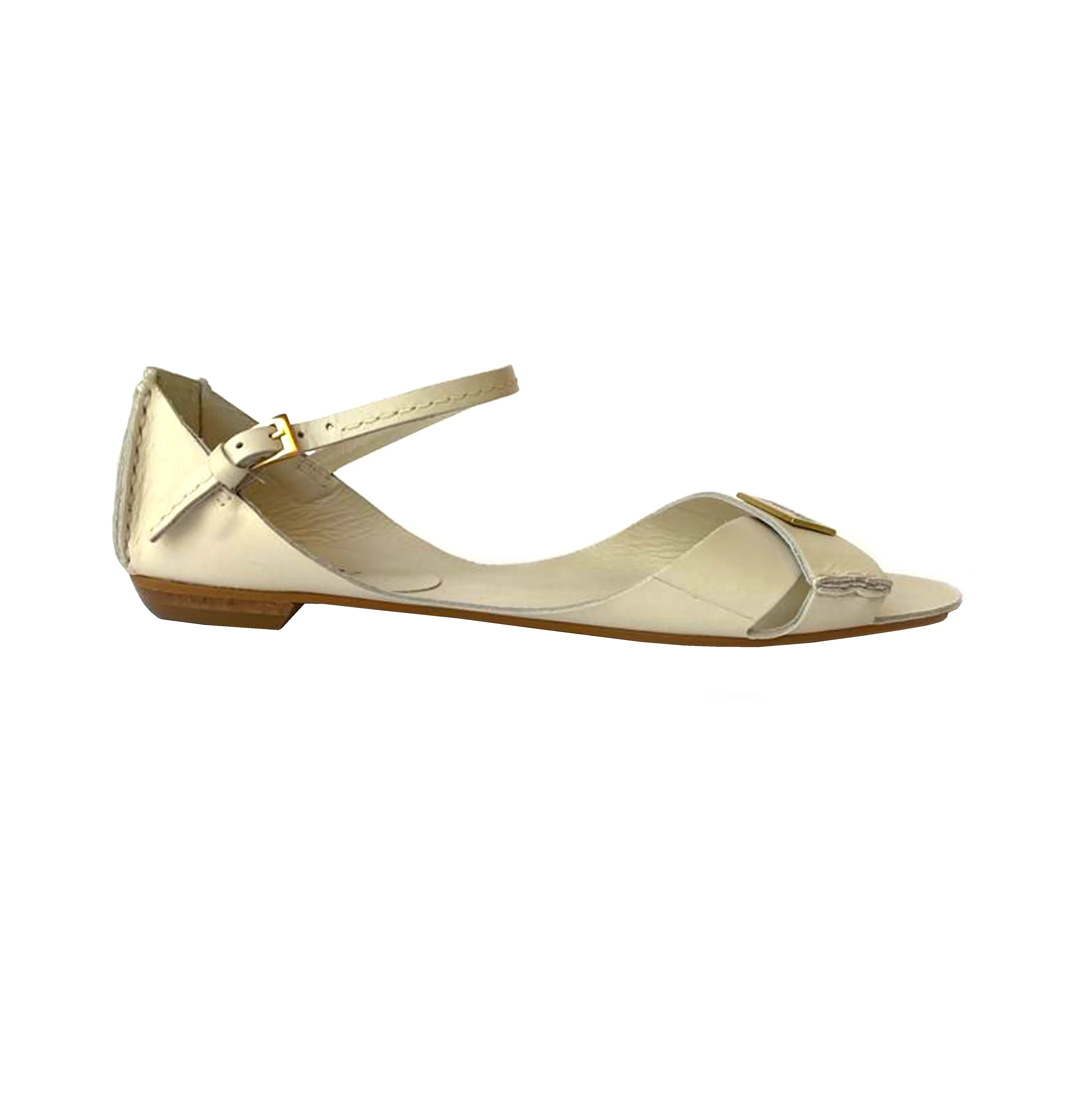 Tajali Leather Sandals - Mascarpone