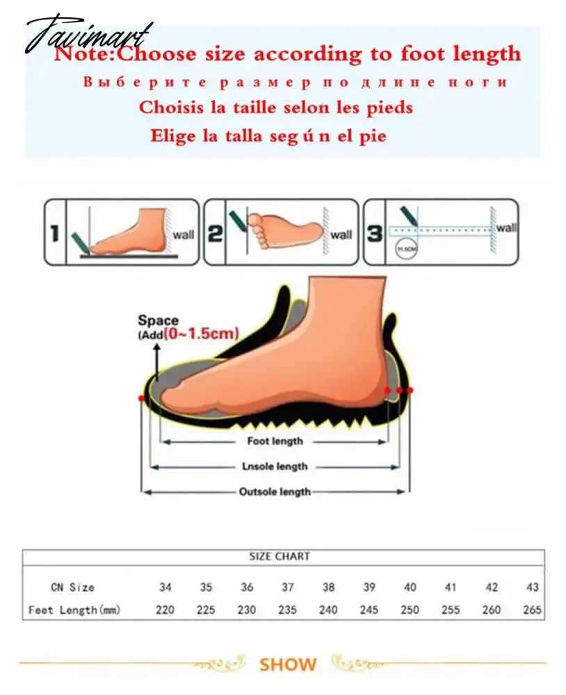 TAVIMART  -  High Heel Leather Shoes Sandals Ladies Shallow Mouth Mary Jane Round Toe Branded Pumps Women's Sneakers on Thick Soles All-