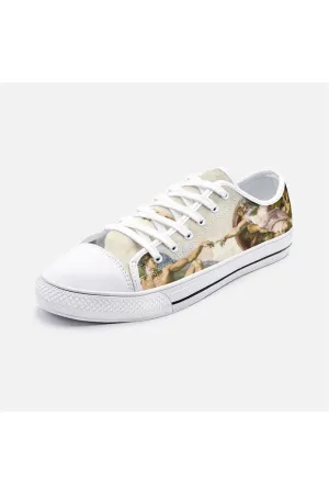 The Creation of Adam Unisex Low Top Canvas Shoes