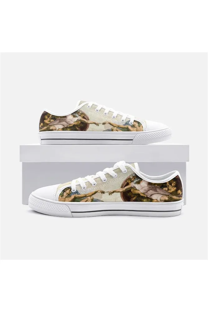 The Creation of Adam Unisex Low Top Canvas Shoes