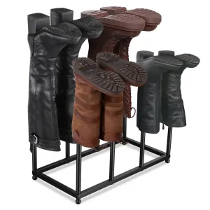 TheLAShop Boot Rack Shoe Organizer Holder Stand, 4-Pair