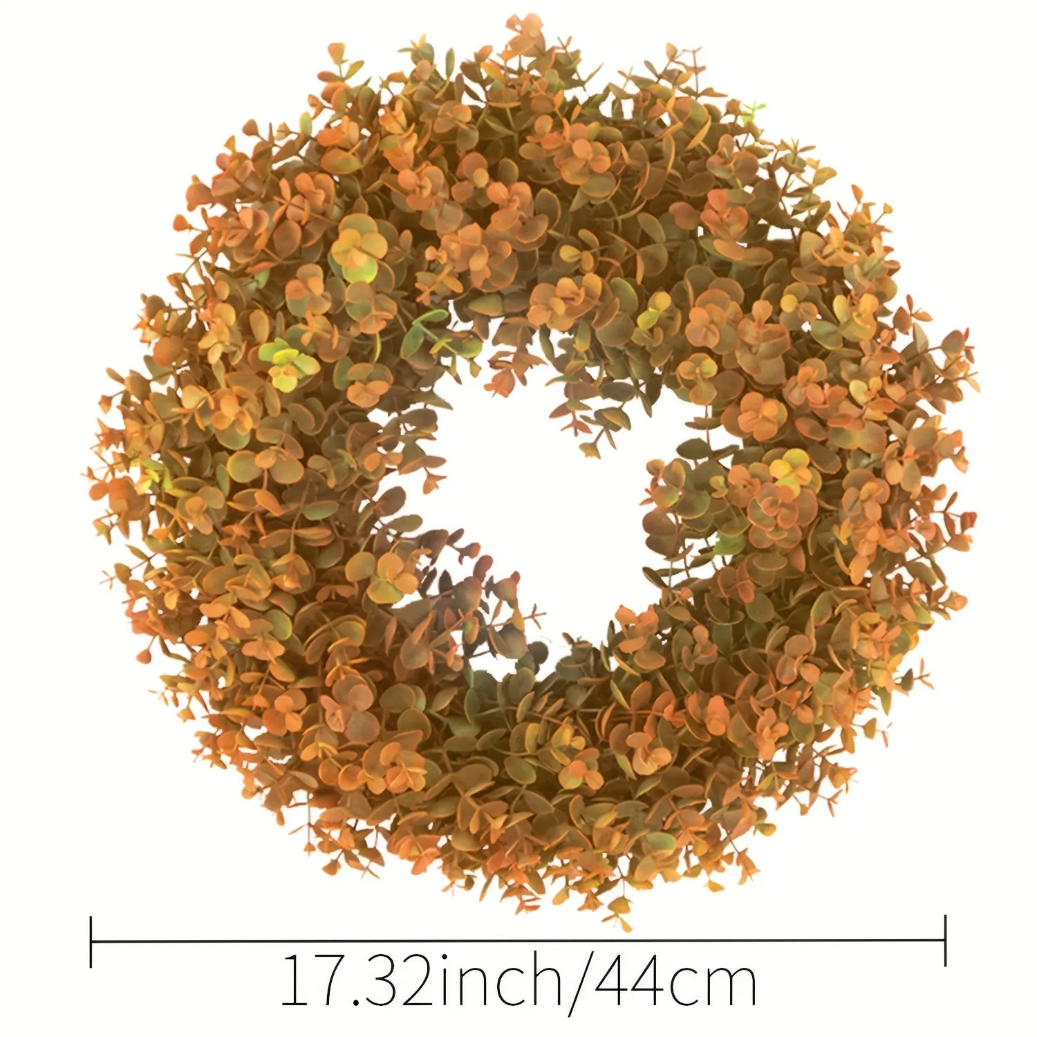 Timeless Tradition, Charming Autumn Eucalyptus Wreath - Ideal for Fall, Thanksgiving & Harvest Season | Versatile Indoor/Outdoor Decor for Front Door, Living Room, Fireplace