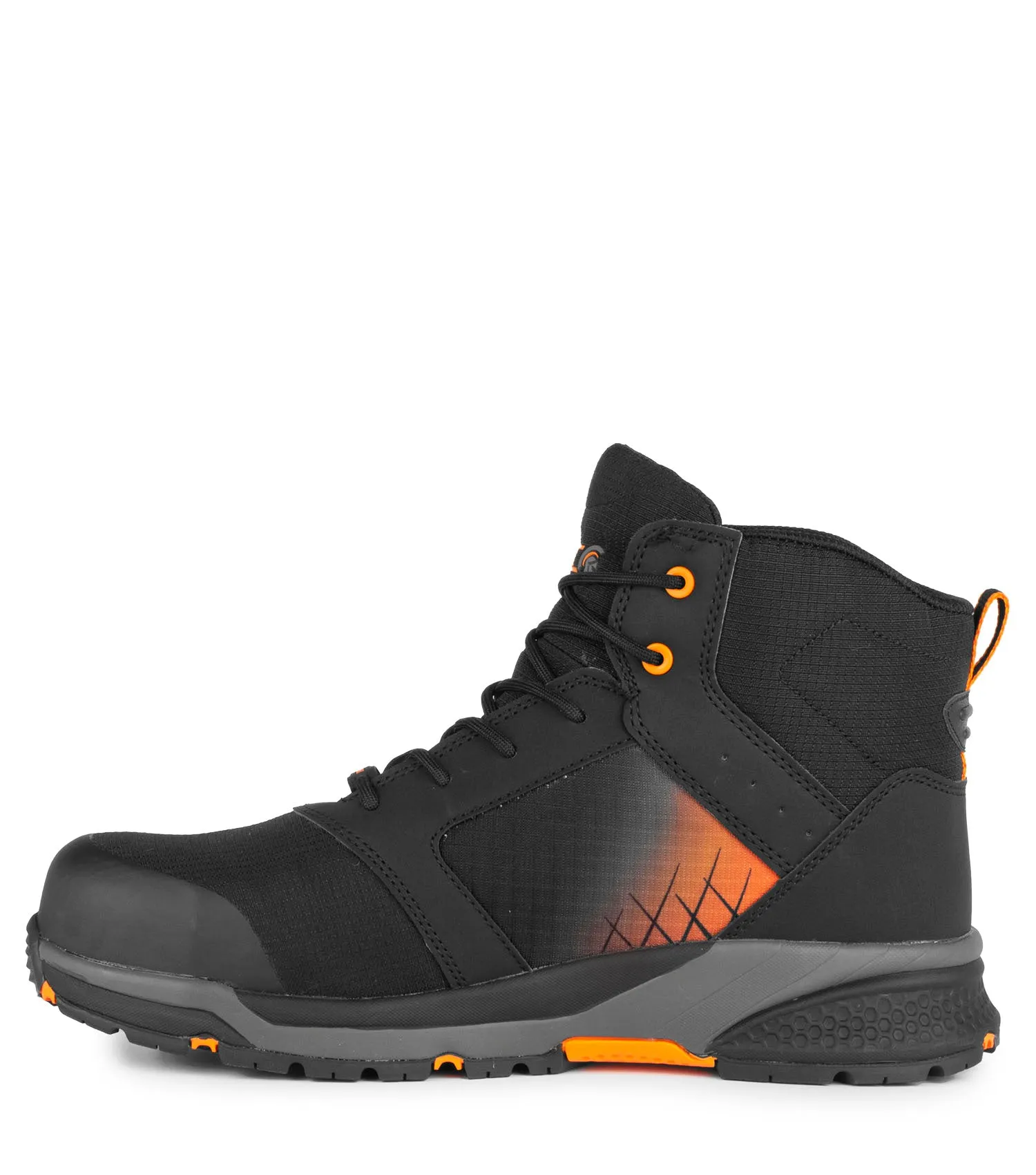 Trainer6, Black & Orange | 6'' Athletic Work Boots | Lightweight