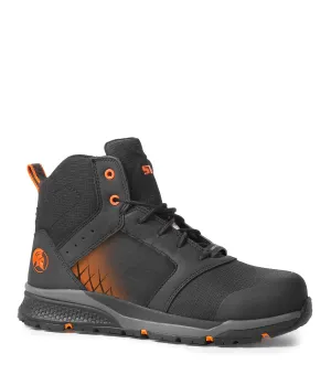 Trainer6, Black & Orange | 6'' Athletic Work Boots | Lightweight