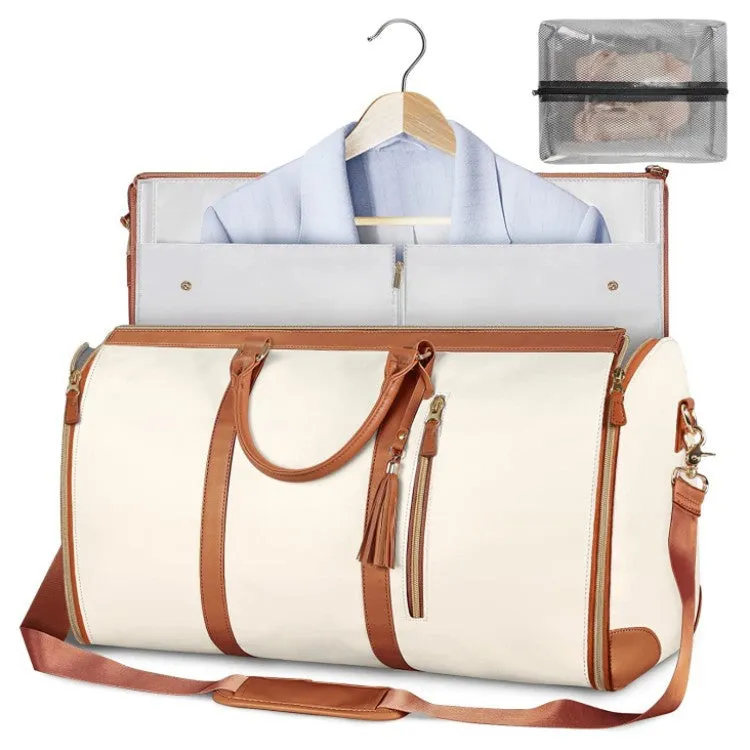 Travel in Style, Large Capacity Carry On Garment Bag with PU Leather Duffle – Waterproof and Chic, Complete with Shoe Pouch! The Ultimate 2-in-1 Hanging Suitcase Suit Travel Bags, Ideal Gifts for Women." lioness-love