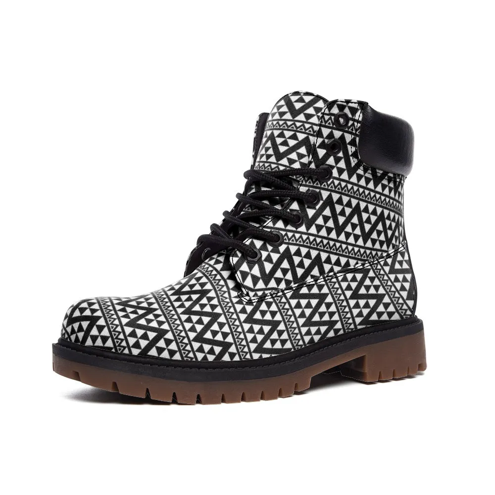 Tribal Geometry Casual Leather Lightweight boots TB