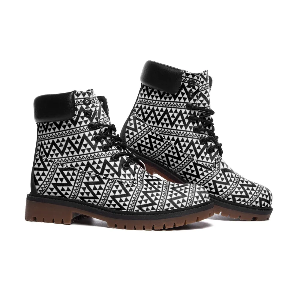 Tribal Geometry Casual Leather Lightweight boots TB